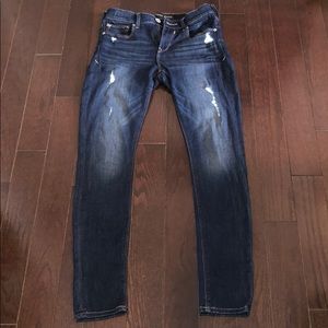 Express Mid Rise Ripped Jean Leggings